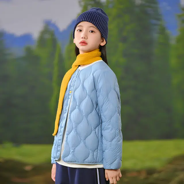 雅鹿羽绒服 时尚洋气轻薄修身纯色保暖 青少年