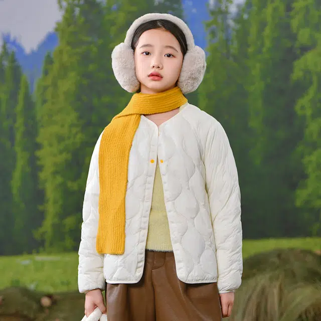 雅鹿羽绒服 时尚洋气轻薄修身纯色保暖 青少年