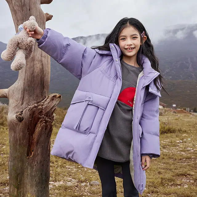 雅鹿 舒适洋气宽松纯色保暖百搭羽绒服 青少年
