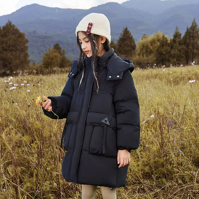 雅鹿 舒适洋气宽松纯色保暖百搭羽绒服 青少年