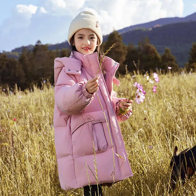 雅鹿 舒适洋气宽松纯色保暖百搭羽绒服 青少年