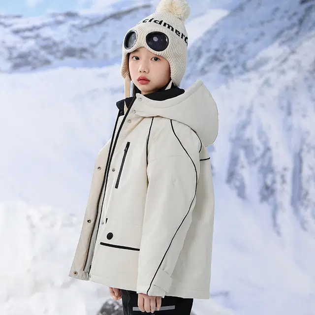 雅鹿 洋气舒适连帽柔软百搭羽绒服 青少年