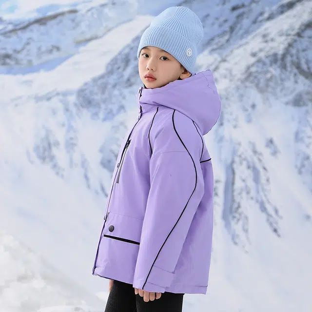 雅鹿 洋气舒适连帽柔软百搭羽绒服 青少年