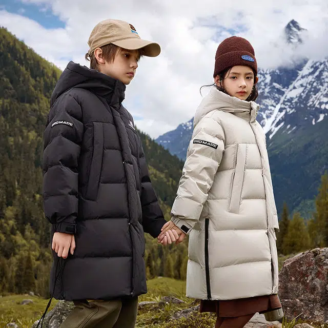 雅鹿 连帽舒适柔软亲肤羽绒服 青少年