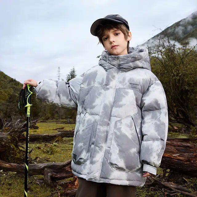 雅鹿 连帽舒适柔软百搭羽绒服 青少年