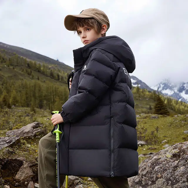 雅鹿 连帽舒适柔软亲肤羽绒服 青少年