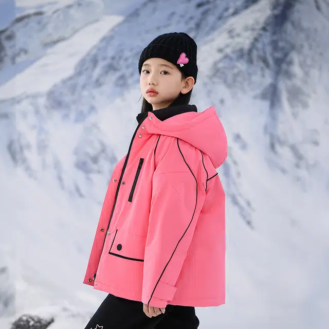 雅鹿 洋气舒适连帽柔软百搭羽绒服 青少年