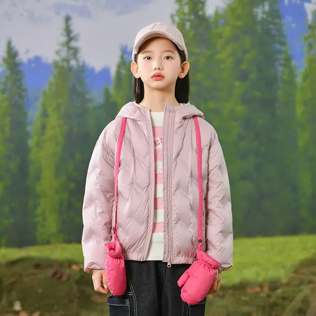 雅鹿 舒适宽松洋气纯色百搭羽绒服 儿童款