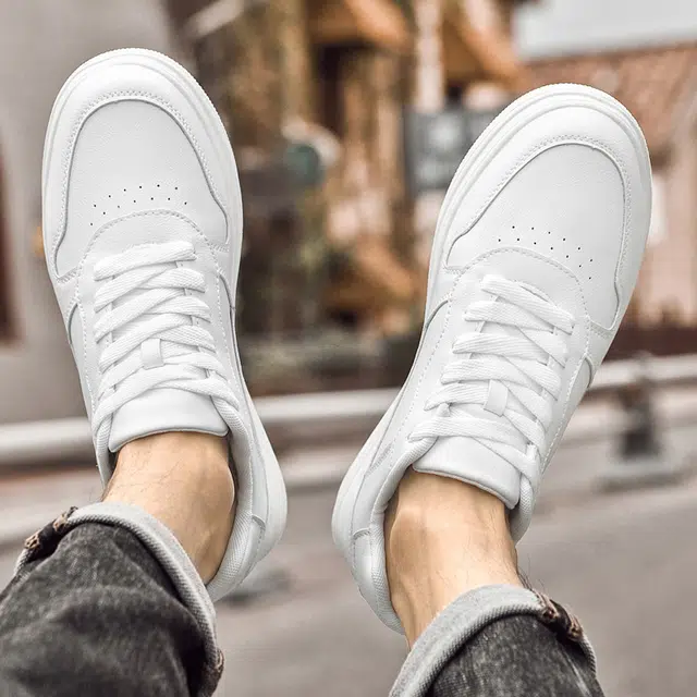 南极人 二层牛皮 四季舒适简约百搭时尚个性潮流韩版休闲厚底 减震包裹性吸汗增高抗冲击性支撑耐磨轻便透气防水防滑 低帮 板鞋 男女同款