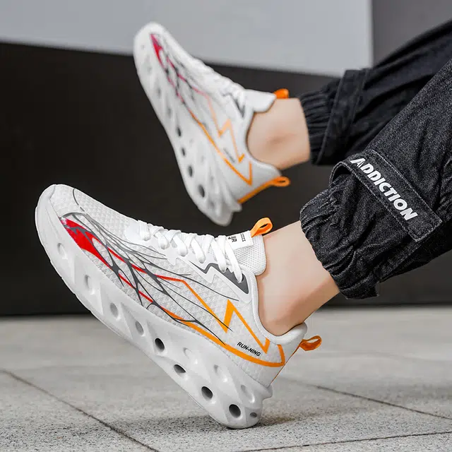 南极人 网布 夏季轻盈舒适时尚潮流百搭简约厚底前卫休闲运动户外 减震包裹性吸汗增高平衡抗冲击性支撑耐磨轻便透气防滑 低帮 板鞋 男款