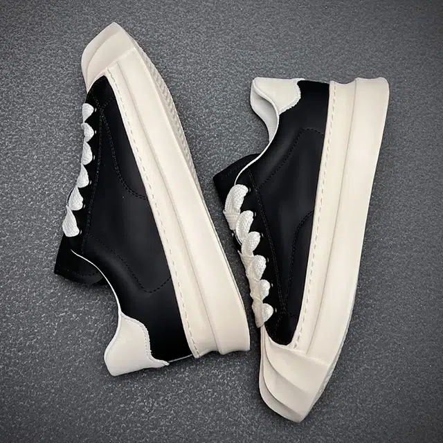 头层牛皮 潮流真皮贝壳头轻便百搭休闲运动 防水透气增高 低帮 板鞋 男款