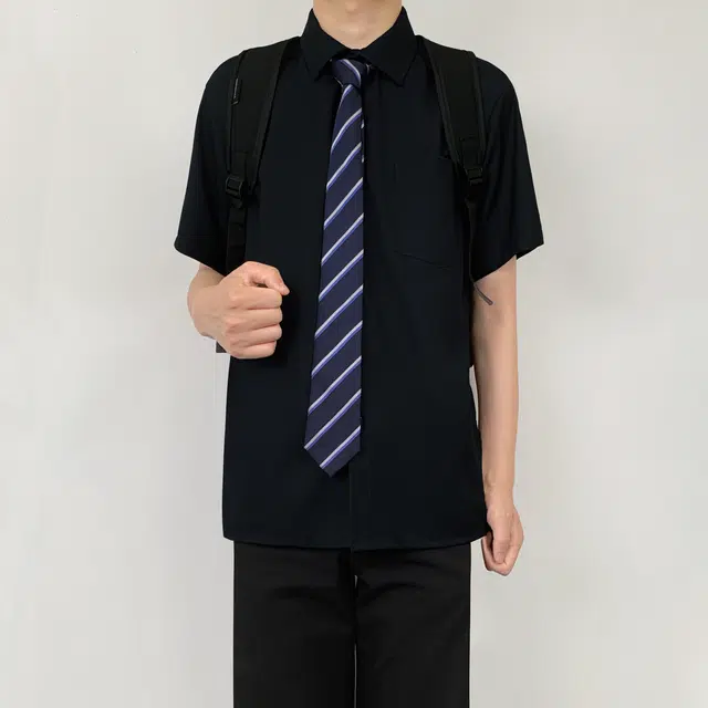 木村叔 简约百搭宽松短袖衬衫 男款