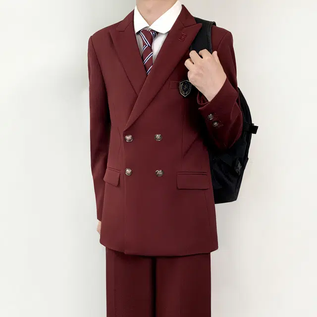 木村叔 学院风双排扣校供感制服西装 男女同款