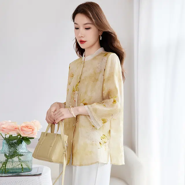 水墨佳人 时尚舒适短袖衬衫 女款