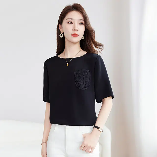 水墨佳人 桑蚕丝款短袖衬衫 女款
