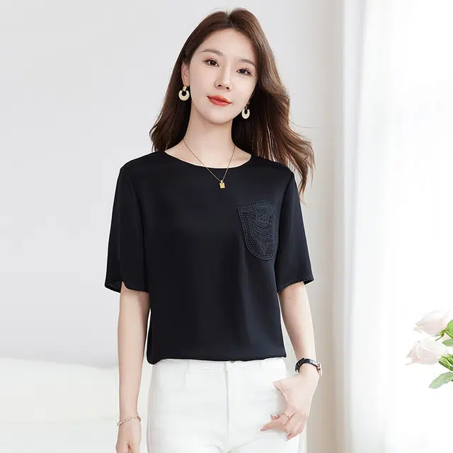 水墨佳人 桑蚕丝款短袖衬衫 女款