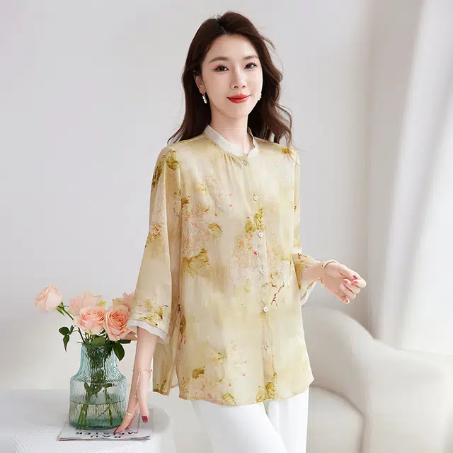 水墨佳人 时尚舒适短袖衬衫 女款