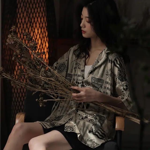 帕兰朵 简约休闲舒适时尚开衫可外穿睡衣套装 女款 礼袋装 图片色