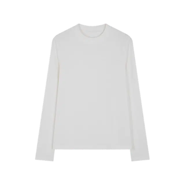 沫晗依美 经典百搭显瘦打底纯色常规长袖圆领针织衫 女款