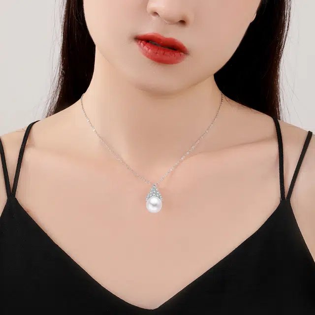 安道子 皇冠小众风 淡水珍珠 项链 女款