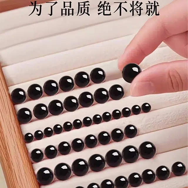 安道子 黑曜石 福运加成 复古设计时尚潮流自然能量 恋爱出游好运天然海蓝宝手串 女款