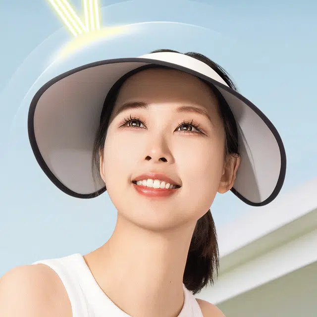 匹克 遮阳帽空顶帽夏季大帽檐防紫外线 锦纶 防晒帽 女款