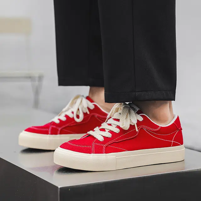 帆布 潮流复古运动休闲时尚百搭之选 耐磨 低帮 板鞋 男女同款