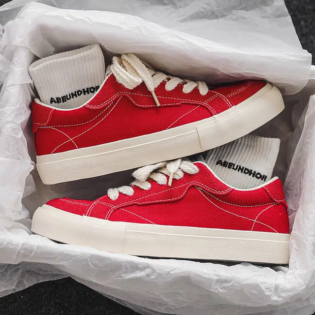 帆布 潮流复古运动休闲时尚百搭之选 耐磨 低帮 板鞋 男女同款