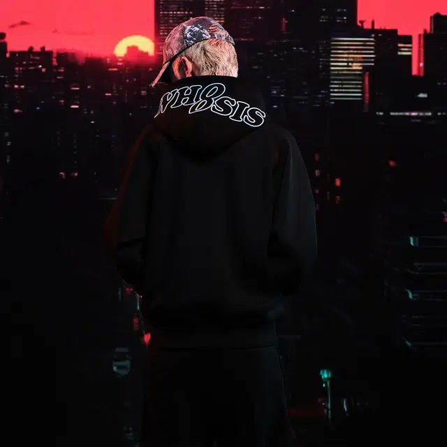 WHOOSIS Space Cotton Zip Hoodie