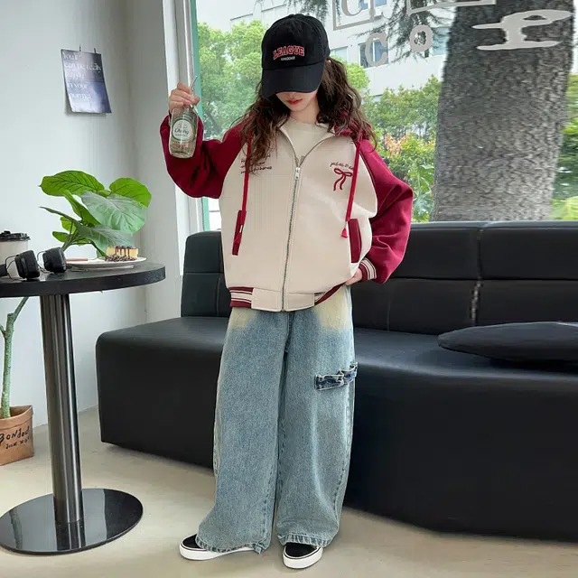 木木屋 舒适连帽亲肤拉链夹克外套 青少年