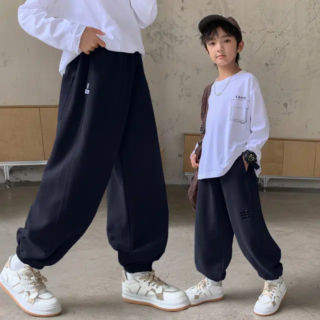 木木屋 舒适透气宽松百搭休闲裤 青少年