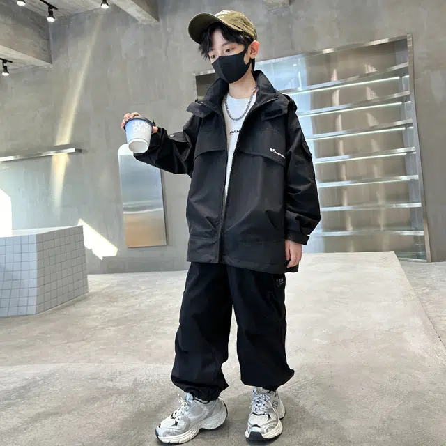 木木屋 亲肤字母舒适柔软轻盈夹克外套青少年
