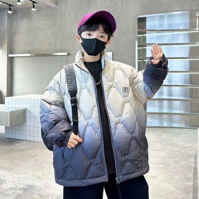 木木屋 立领时尚拉链柔软长袖棉衣 图片色 青少年