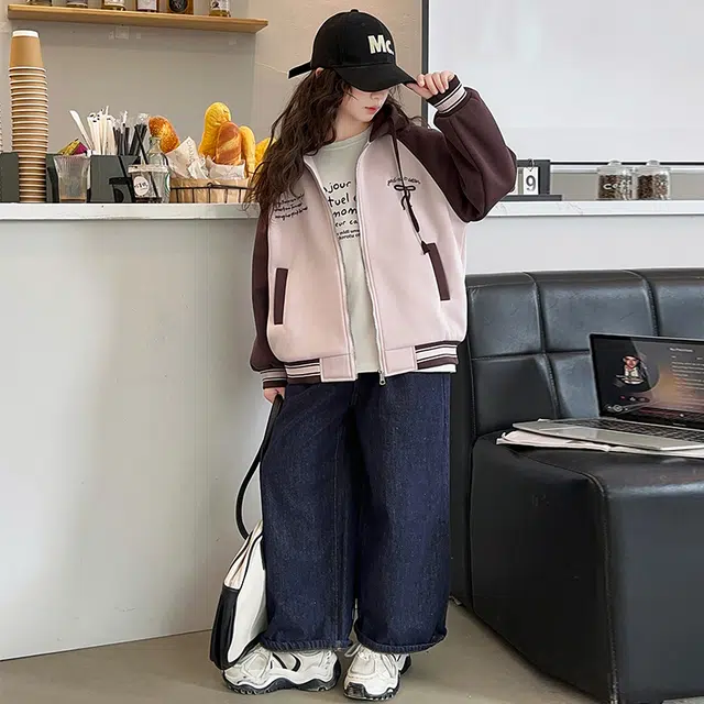 木木屋 舒适连帽亲肤拉链夹克外套 青少年