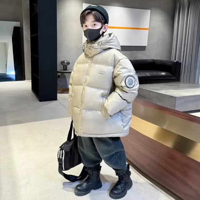 木木屋羽绒服 舒适连帽舒适简约长袖 青少年