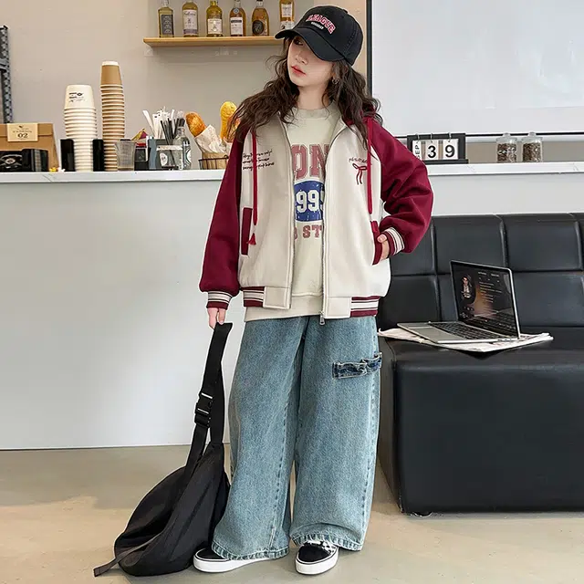 木木屋 舒适连帽亲肤拉链夹克外套 青少年