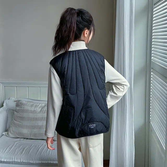 木木屋羽绒服 圆领舒适洋气无袖 青少年
