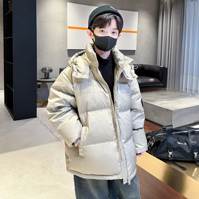 木木屋羽绒服 舒适连帽舒适简约长袖 青少年
