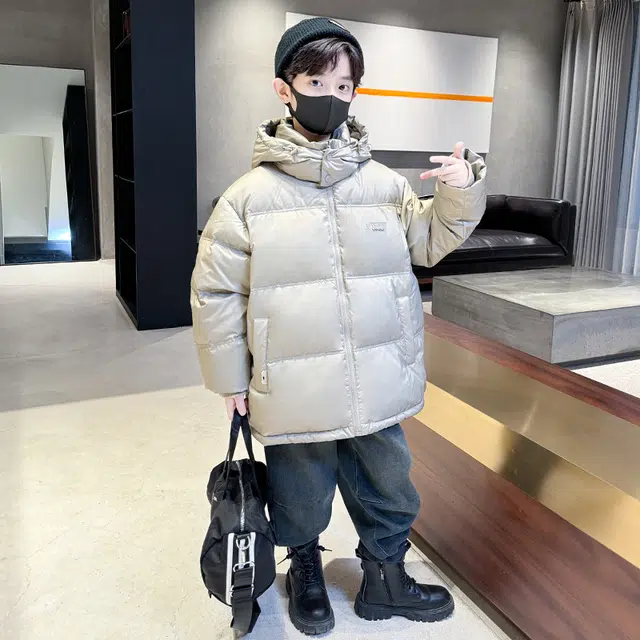木木屋羽绒服 舒适连帽舒适简约长袖 青少年
