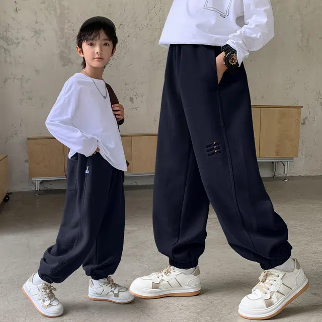 木木屋 舒适透气宽松百搭休闲裤 青少年