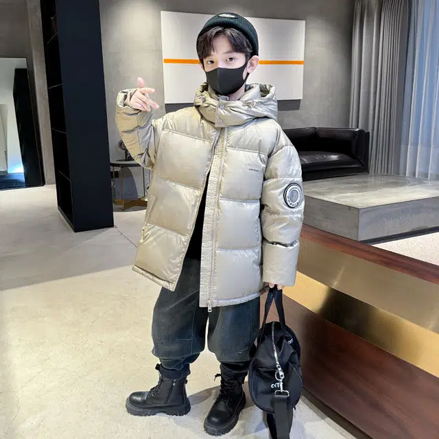 木木屋羽绒服 舒适连帽舒适简约长袖 青少年