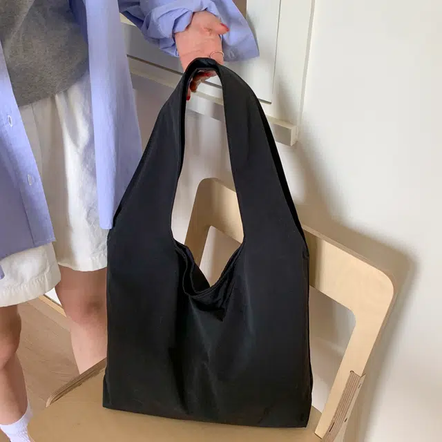 單倉 纯色简约优雅设计轻便耐磨学院风腋下斜挎包初高中学生大容量通勤百搭手提包 布 单肩包 常规 女款 白色/黑色/黄色/蓝色/粉色