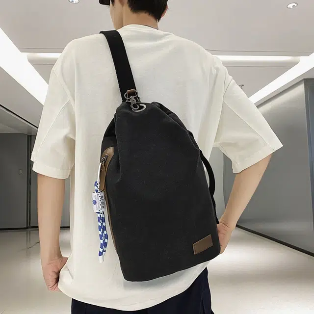 單倉 休闲复古时尚 帆布 斜挎包帆布包 常规 男女同款情侣款 多色