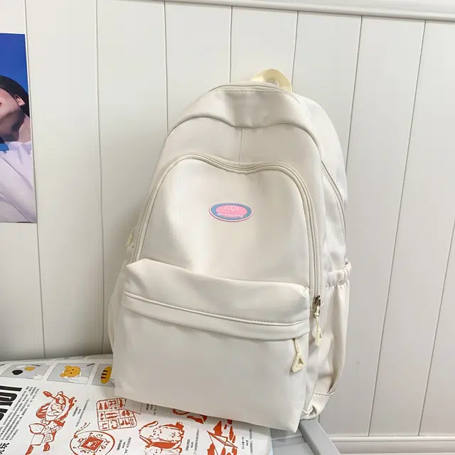 單倉 日系高颜值简约设计通勤百搭 尼龙 双肩包 常规 男女同款情侣款 多色