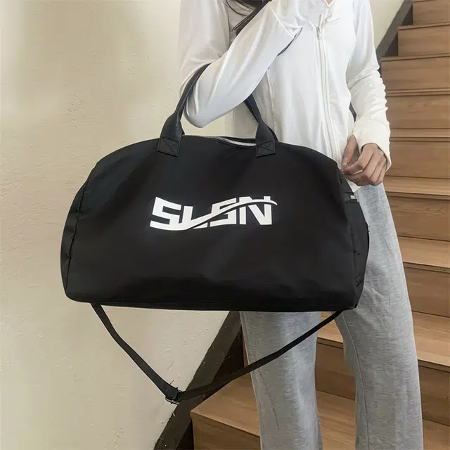 單倉 旅行短途出差运动游泳 尼龙 斜挎包 男女同款情侣款 灰色/黑色/藏青色/咖色