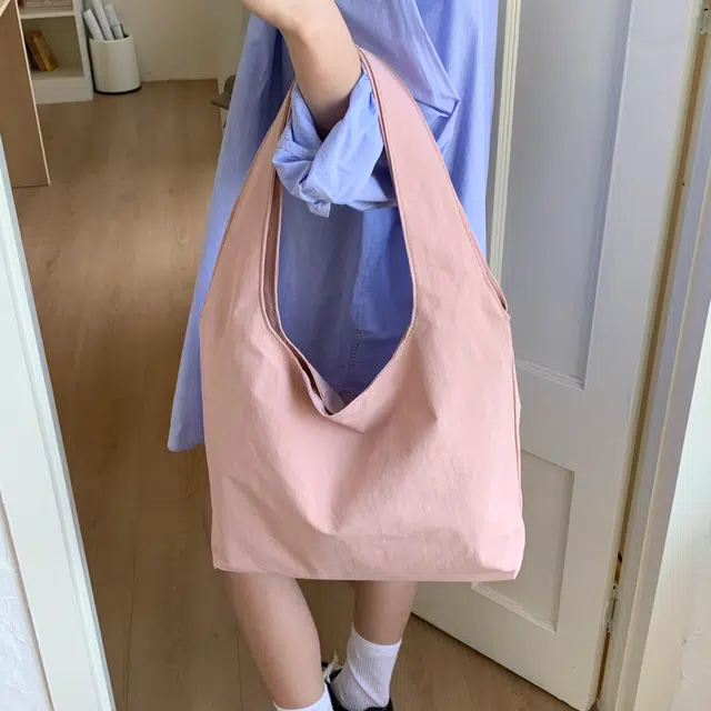 單倉 纯色简约优雅设计轻便耐磨学院风腋下斜挎包初高中学生大容量通勤百搭手提包 布 单肩包 常规 女款 白色/黑色/黄色/蓝色/粉色