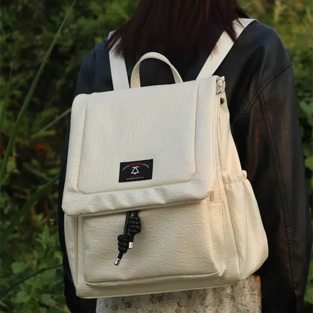 古袋人 复古小众百搭森系学院风休闲 双肩包背包 女款 多色