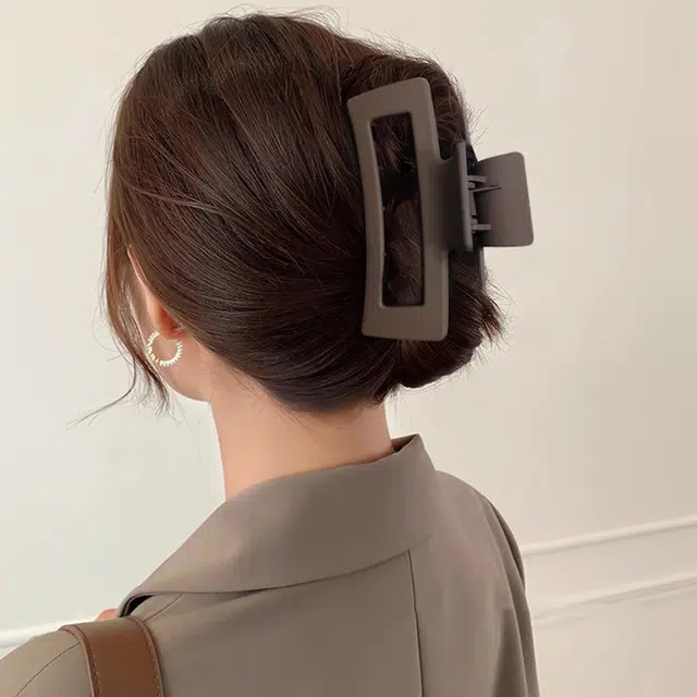 水中玉 抓夹 大号鲨鱼夹高端后脑勺发抓亚克力头发发卡头饰 发夹 女款