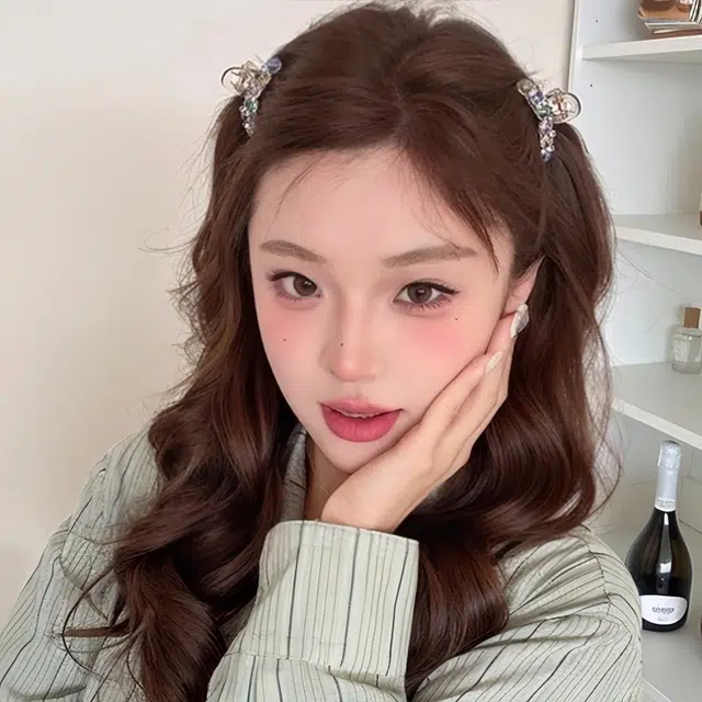 水中玉 时尚优雅百搭 亚克力 发夹 女款