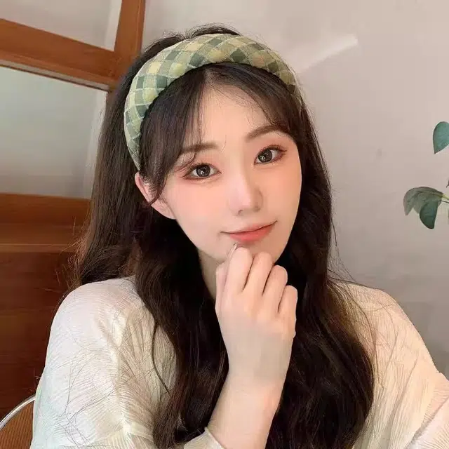 水中玉 头箍宽边不勒头洗脸发饰高颅顶发捆日常外戴发卡头饰 布艺 发箍 女款